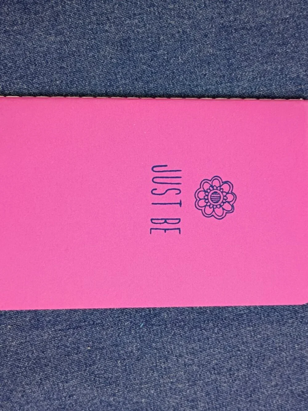 Pocket Notebook - Mandala - Just Be - Bright Pink